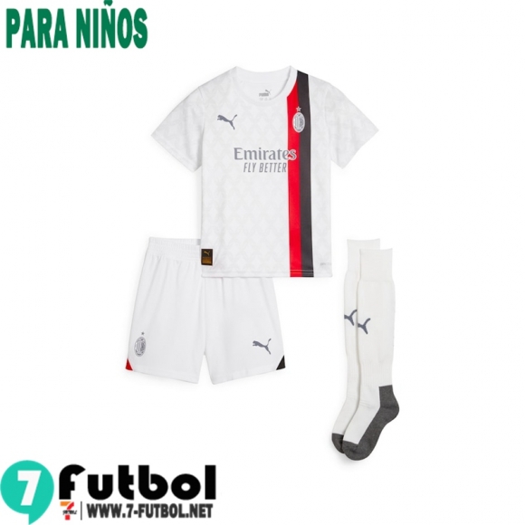 Camiseta Futbol AC Milan Segunda Ninos 23 24