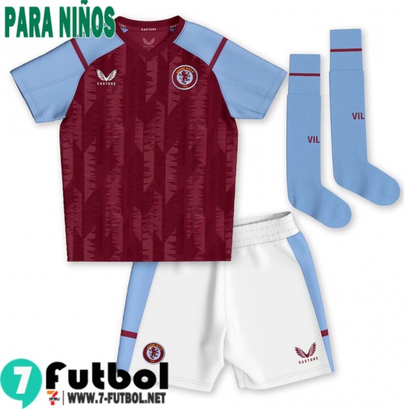 Camiseta Futbol Aston Villa Primera Ninos 23 24