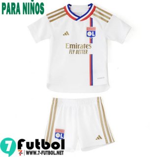 Camiseta Futbol Lyon Primera Ninos 23 24