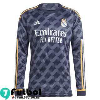Camiseta Futbol Real Madrid Segunda Hombre Manga Larga 23 24