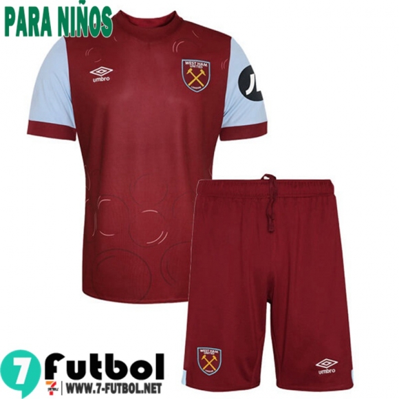 Camiseta Futbol West Ham United Primera Ninos 23 24