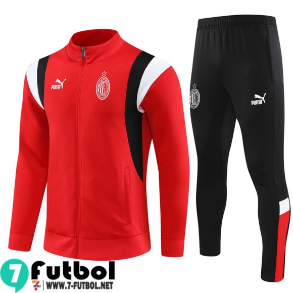 KIT : Chaquetas AC Milan Rojo Hombre 23 24 JK787