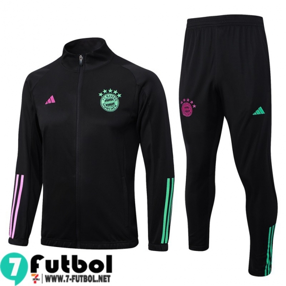 KIT : Chaquetas Bayern Munich negro Hombre 23 24 JK755