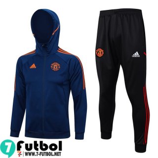 KIT : Chaquetas Manchester United azul marino Hombre 23 24 JK760