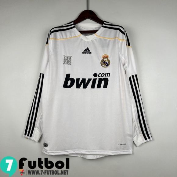 Retro Camiseta Futbol Manga Larga Real Madrid Primera Hombre Manga Larga 09/10 FG298