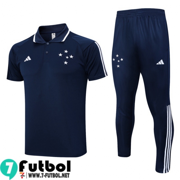 KIT : Polo Futbol Cruzeiro azul marino Hombre 23 24 PL693