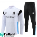 KIT : Chandal Futbol Marsella Blanco, Blanca Hombre 23 24 TG836