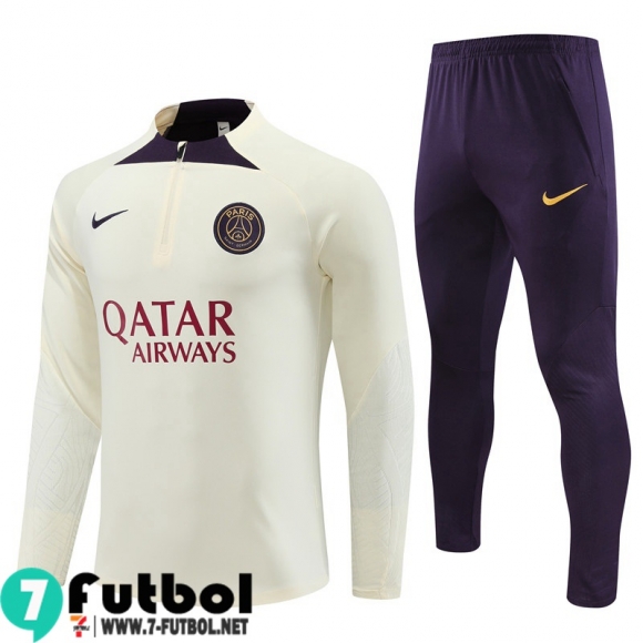 KIT : Chandal Futbol PSG amarillo claro Hombre 23 24 TG842