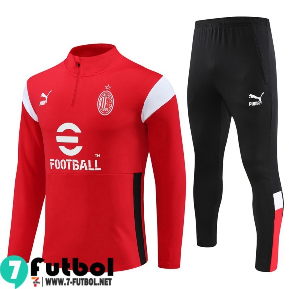 KIT : Chandal Futbol AC Milan Rojo Hombre 23 24 TG845