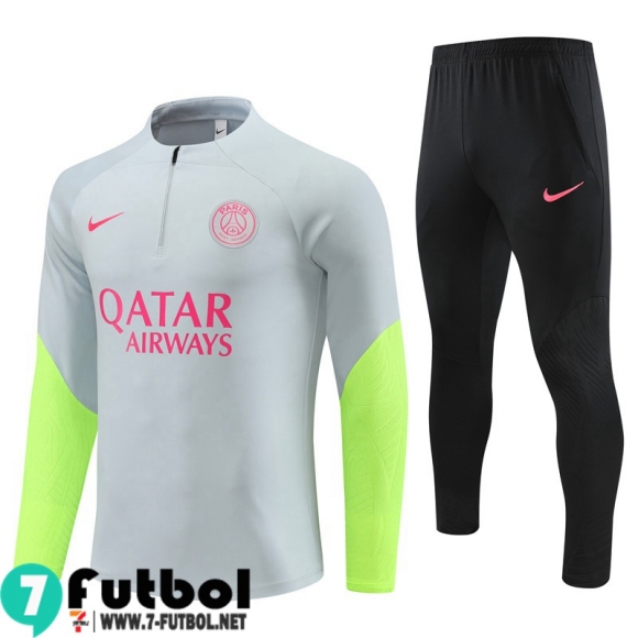 KIT : Chandal Futbol PSG gris claro Hombre 23 24 TG846