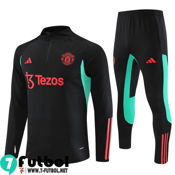 KIT : Chandal Futbol Manchester United negro Hombre 23 24 TG852