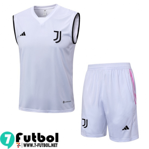 KIT : Chandal Futbo Sin Mangas Juventus Blanco, Blanca Hombre 23 24 TG891