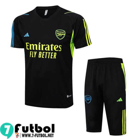 KIT : Chandal Futbol T Shirt Arsenal negro Hombre 23 24 TG895