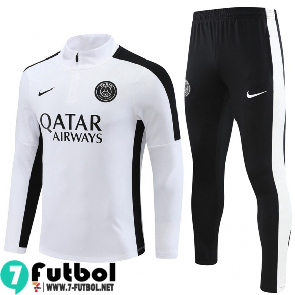 KIT : Chandal Futbol PSG Blanco, Blanca Hombre 23 24 TG811