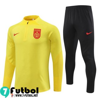 KIT : Chandal Futbol China AMARILLO Hombre 23 24 TG824