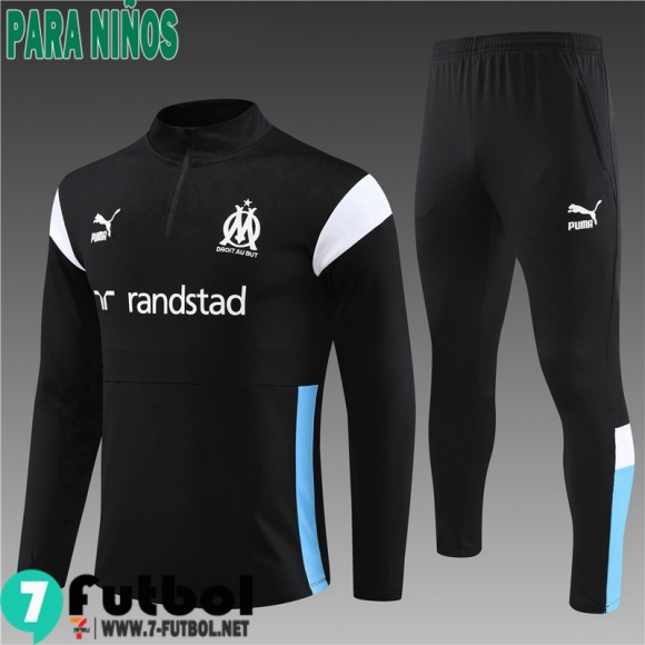 KIT : Chandal Futbol Marsella negro Ninos 23 24 TK635