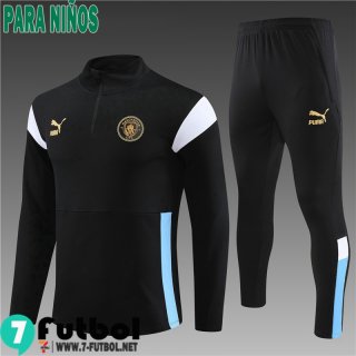 KIT : Chandal Futbol Manchester City negro Ninos 23 24 TK640