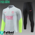 KIT : Chandal Futbol PSG gris claro Ninos 23 24 TK646