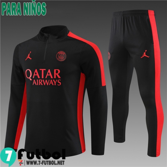 KIT : Chandal Futbol PSG negro Ninos 23 24 TK647