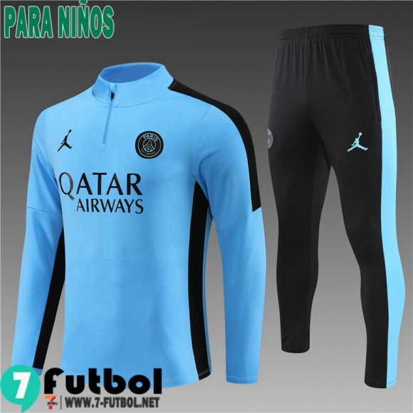 KIT : Chandal Futbol PSG azul Ninos 23 24 TK648