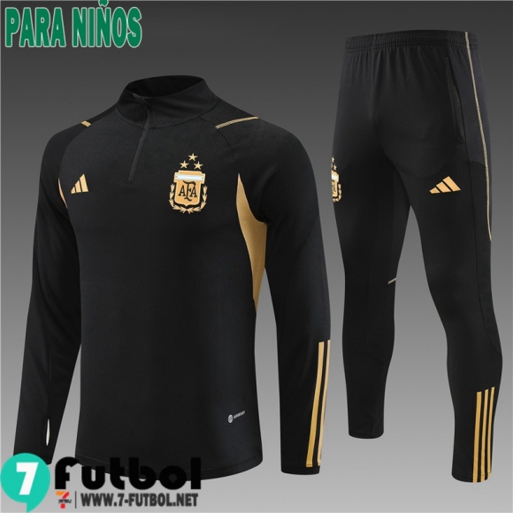 KIT : Chandal Futbol Argentina negro Ninos 23 24 TK649