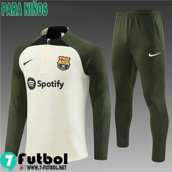 KIT : Chandal Futbol Barcelona amarillo claro Ninos 23 24 TK651