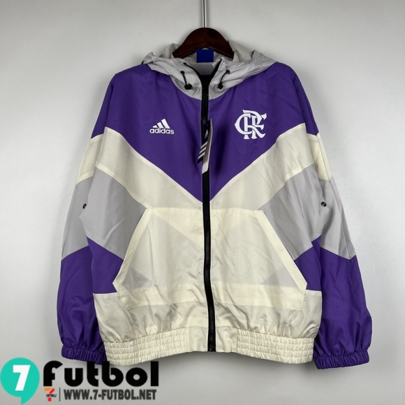 Chaqueta Cazadora Flamengo morado blanco Hombre 23 24 WK501