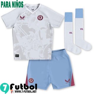 Camiseta Futbol Aston Villa Segunda Ninos 23 24