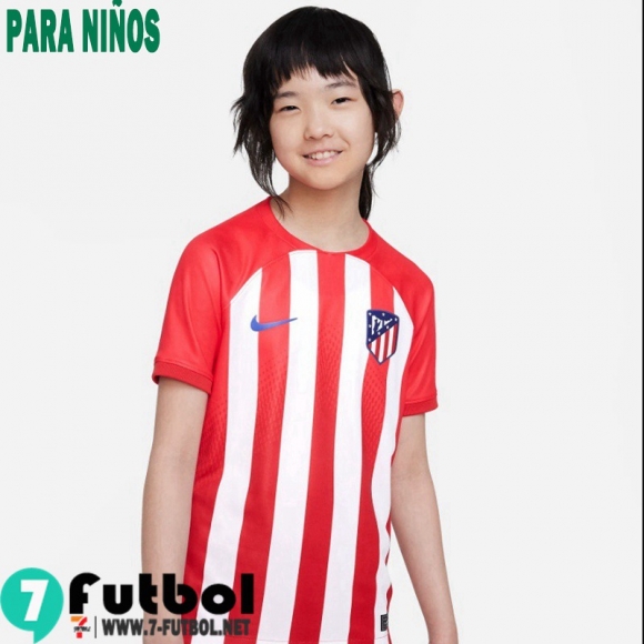 Camiseta Futbol Atletico de Madrid Primera Ninos 23 24