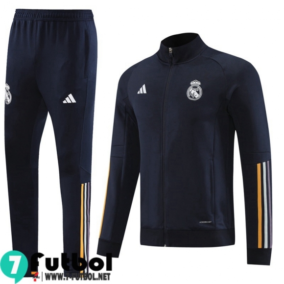 KIT : Chaquetas Real Madrid negro Hombre 23 24 JK790