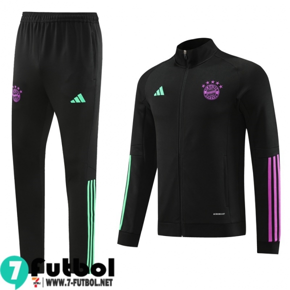 KIT : Chaquetas Bayern Munich negro Hombre 23 24 JK793