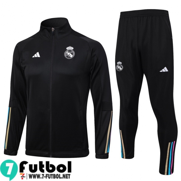 KIT : Chaquetas Real Madrid negro Hombre 23 24 JK799