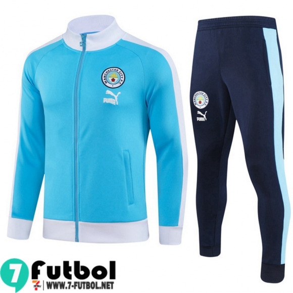 KIT : Chaquetas Manchester City azul Hombre 23 24 JK808