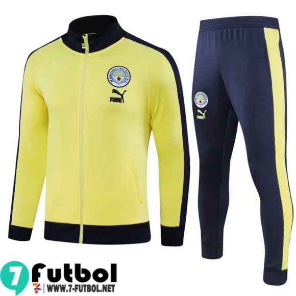 KIT : Chaquetas Manchester City AMARILLO Hombre 23 24 JK809