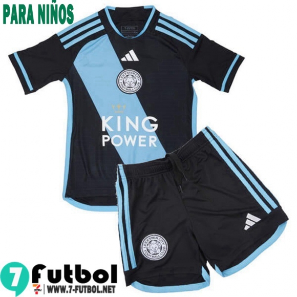 Camiseta Futbol Leicester City Segunda Ninos 23 24