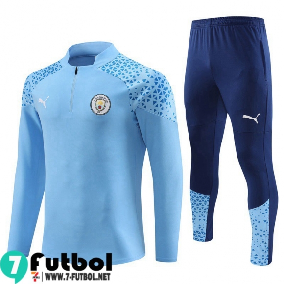 KIT : Chandal Futbol Manchester City cielo azul Hombre 23 24 TG910