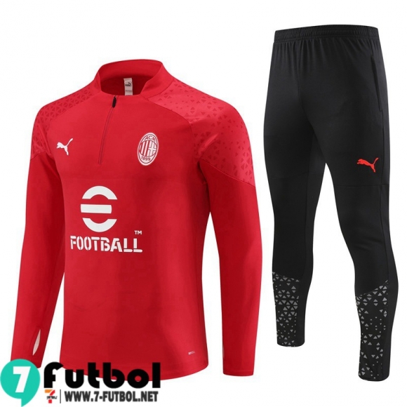 KIT : Chandal Futbol AC Milan rojo Hombre 23 24 TG913