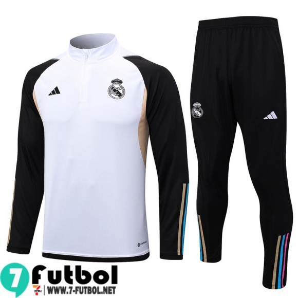 KIT : Chandal Futbol Real Madrid Blanco Hombre 23 24 TG928