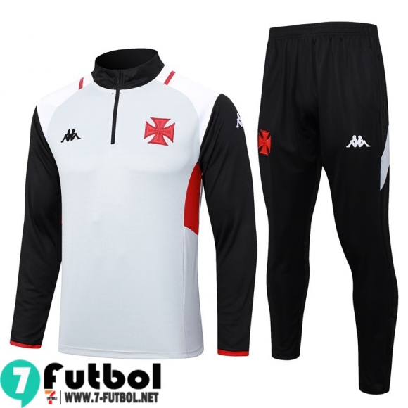 KIT : Chandal Futbol Vasco da Gama Blanco Hombre 23 24 TG929