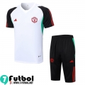 KIT : Chandal Futbol T Shirt Manchester United Blanco Hombre 23 24 TG934