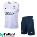 KIT : Chandal Futbo Sin Mangas AFC Blanco Hombre 23 24 TG939