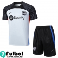 KIT : Chandal Futbol T Shirt Barcelona Blanco Hombre 23 24 TG951