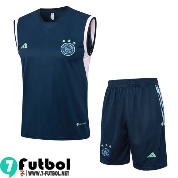 KIT : Chandal Futbo Sin Mangas AFC Azul marino Hombre 23 24 TG954