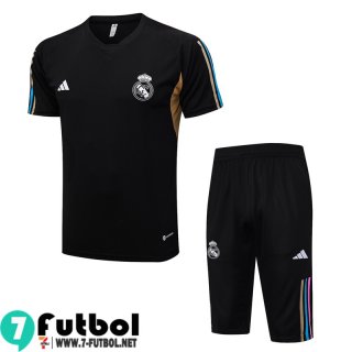 KIT : Chandal Futbol T Shirt Real Madrid negro Hombre 23 24 TG969