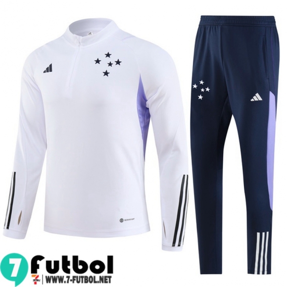 KIT : Chandal Futbol Cruzeiro Blanco Hombre 23 24 TG989