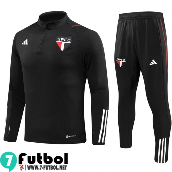 KIT : Chandal Futbol Sao Paulo negro Hombre 23 24 TG992