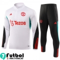 KIT : Chandal Futbol Manchester United Blanco Hombre 23 24 TG996