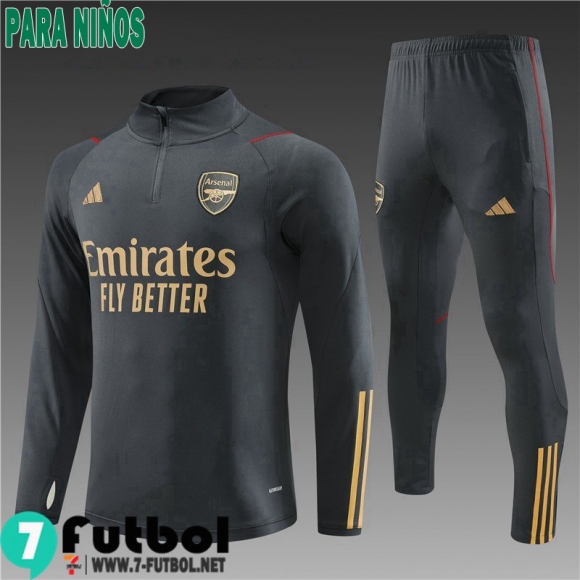 KIT : Chandal Futbol Arsenal gris Ninos 23 24 TK689