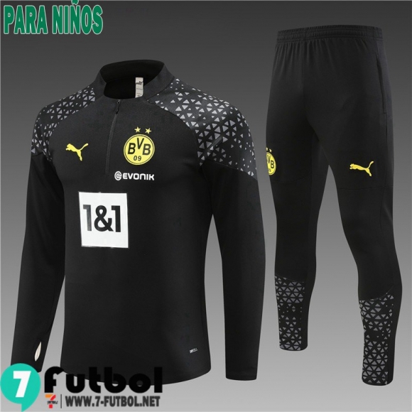 KIT : Chandal Futbol Dortmund negro Ninos 23 24 TK697