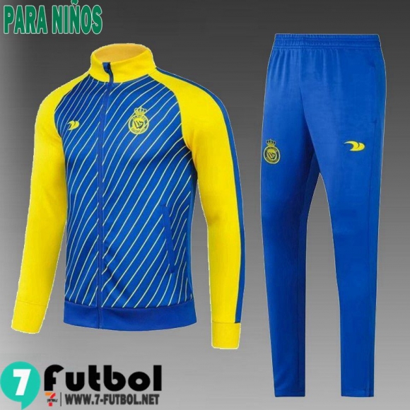 KIT : Chaquetas Al-Nassr azul Ninos 23 24 TK699